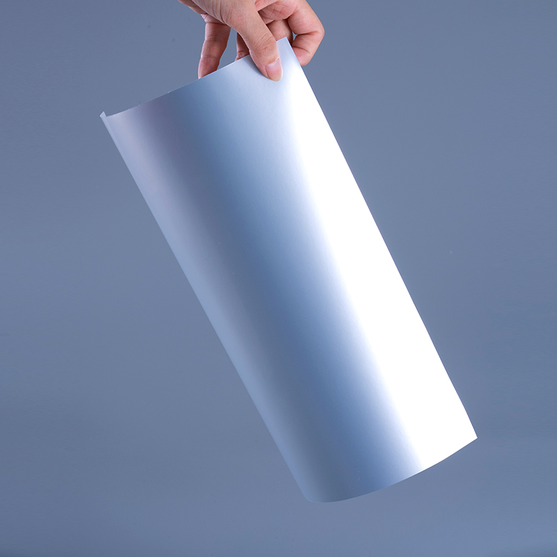 50mic Matt Silver PET Label materials Film with Water-based Acrylic Adhesive for UV Inkjet Printing