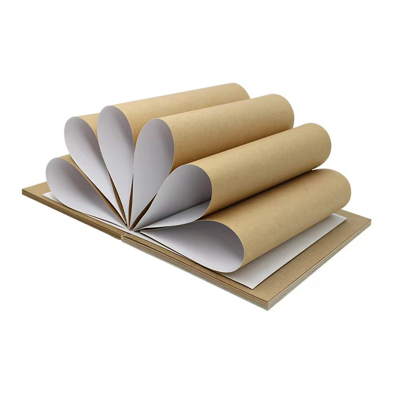 85gsm Self Adhesive Kraft Paper With Acrylic Glue And Yellow Liner