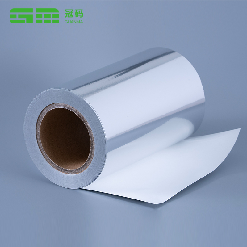 50mic Glossy Silver PP Self Adhesive Paper Jumbo Roll with Tire Glue