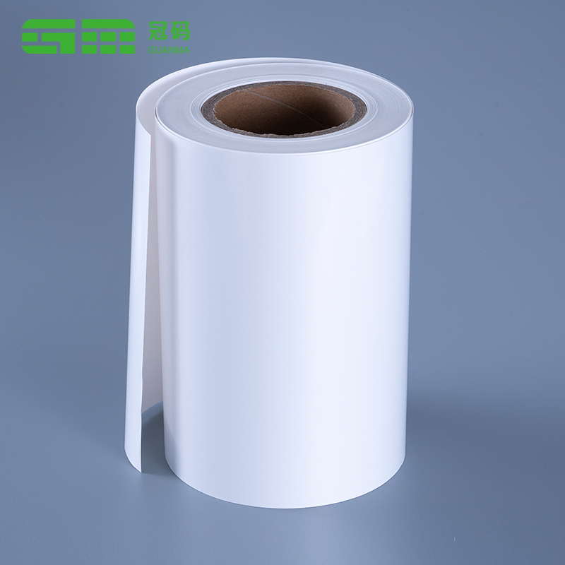 60mic Glossy White  Vinyl Sticker Paper PP Film Jumbo Roll with Frozen Adhesive